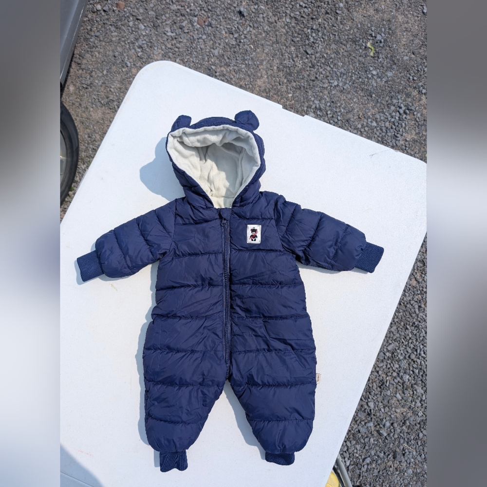 Quilted Unisex Babies Snow Suit